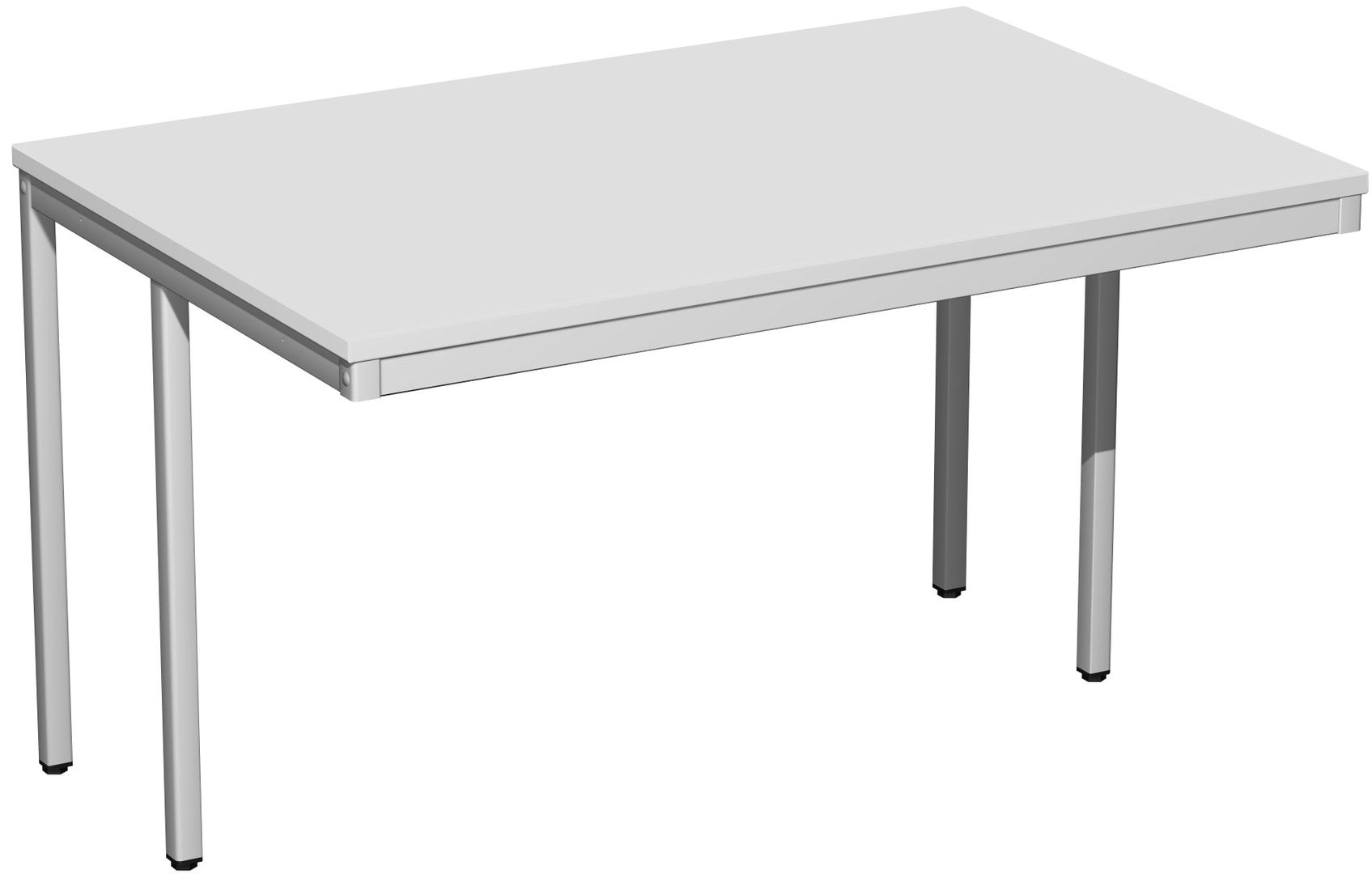 Schreibtisch - 4-Fuß Eco - Bürotisch - 720 x 1.000 x 800 mm (HxBxT) - Gestell lichtgrau - Ahorn