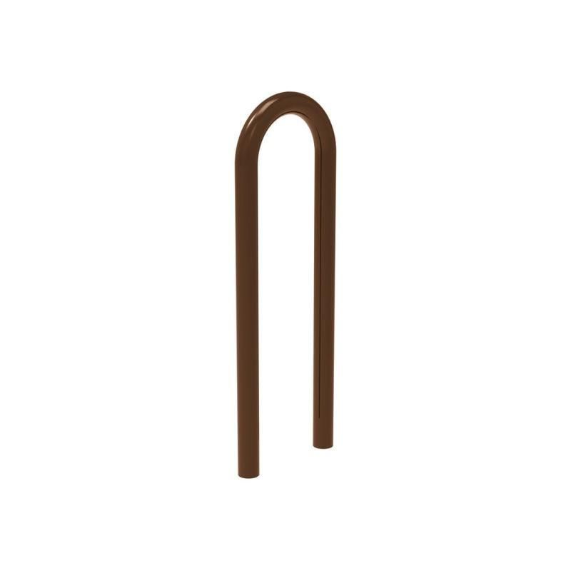 Fahrradbügel - Anlehnbügel - Büroklammerform - Einbetonierung - 870 x 300 mm (HxB) - beschichtet in enzianblau (RAL 5010)