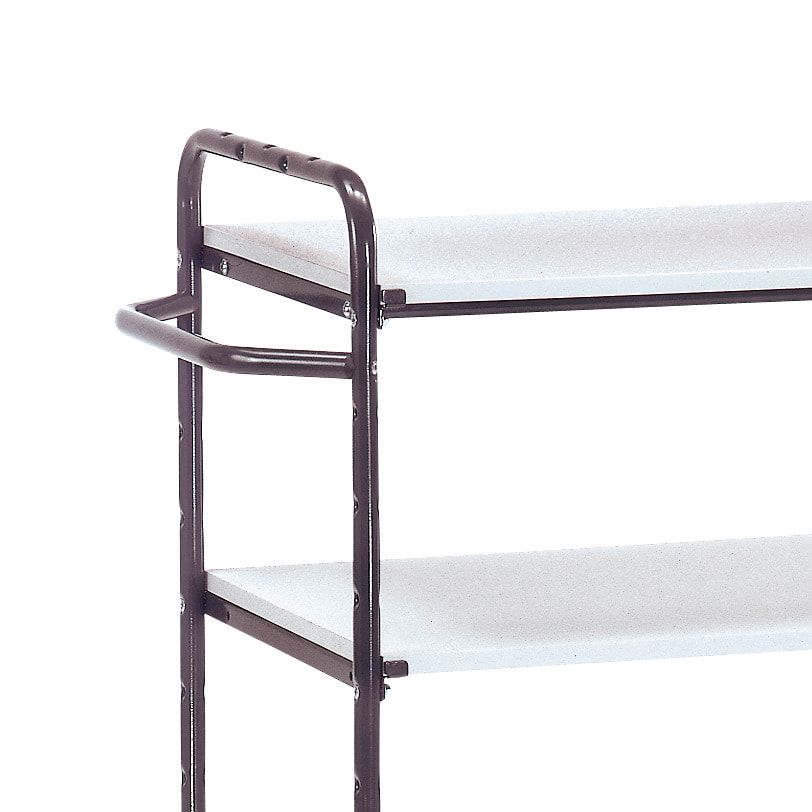 Fetra - ESD-Etagenwagen - Tragkraft 500 kg - 1.111 x 509 x 1.019 mm (HxBxT) - 3 Böden - schiefergrau
