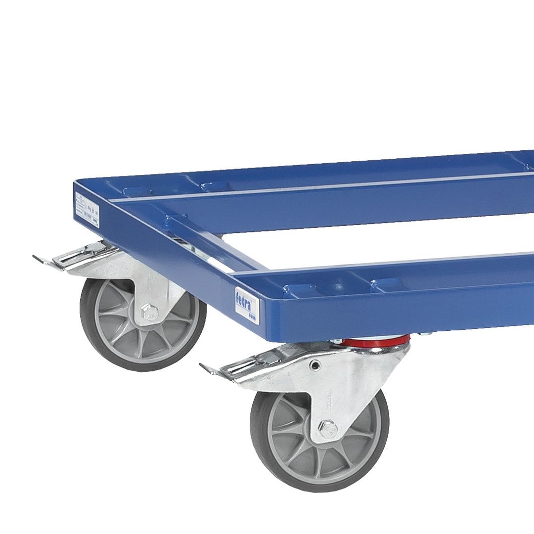 Fetra - Leichtes Palettenfahrgestell - Tragkraft 500 kg - 238 x 830 x 1.240 mm (HxBxT) - TPE Rollen