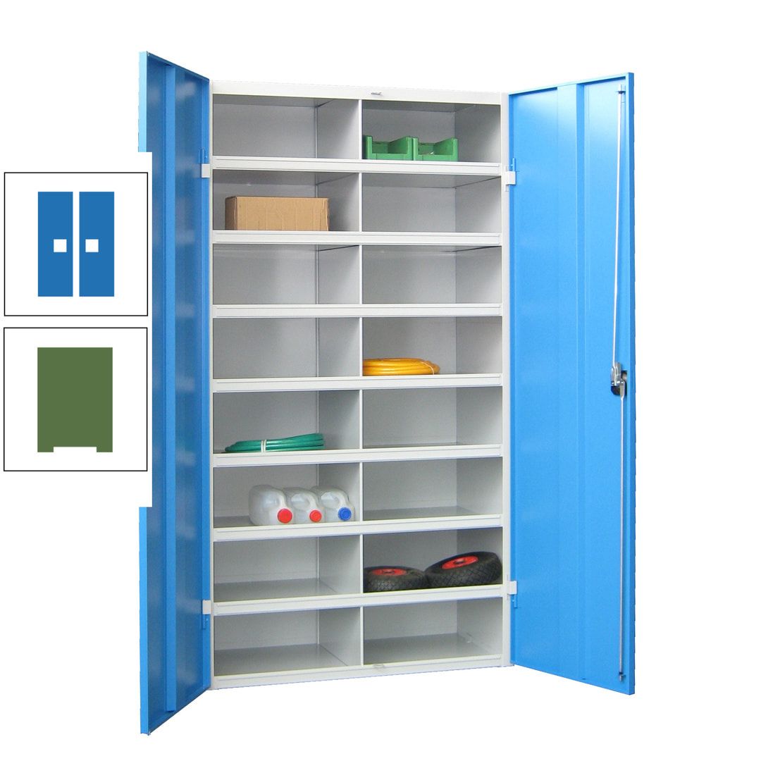 Aktenschrank - Fächerschrank - Sortierstation - 16 Fächer - Büroschrank - Dokumentenablage - 1.800 x 1.000 x 530 mm (HxBxT) - anthrazitgrau