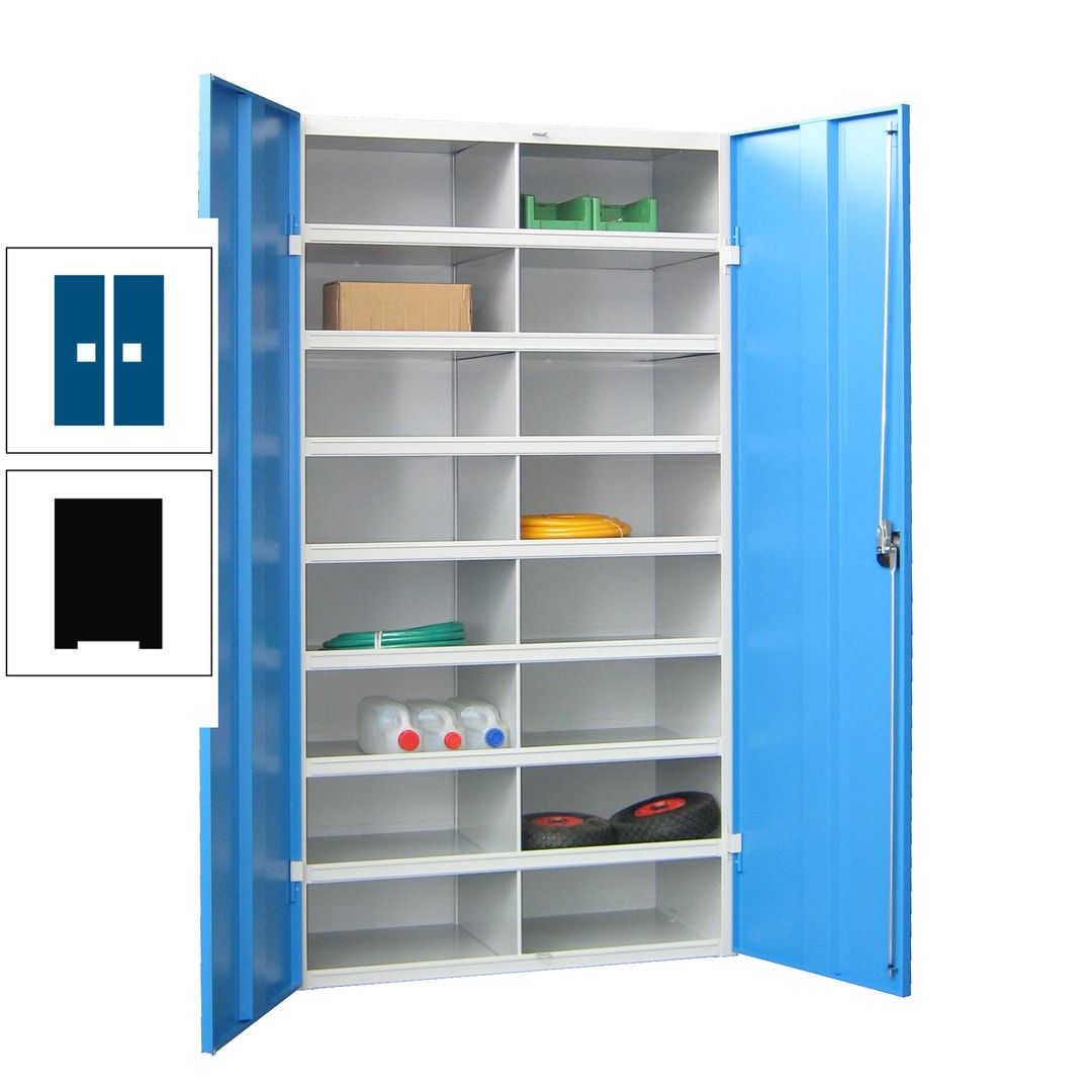 Aktenschrank - Fächerschrank - Sortierstation - 16 Fächer - Büroschrank - Dokumentenablage - 1.800 x 1.000 x 530 mm (HxBxT) - anthrazitgrau