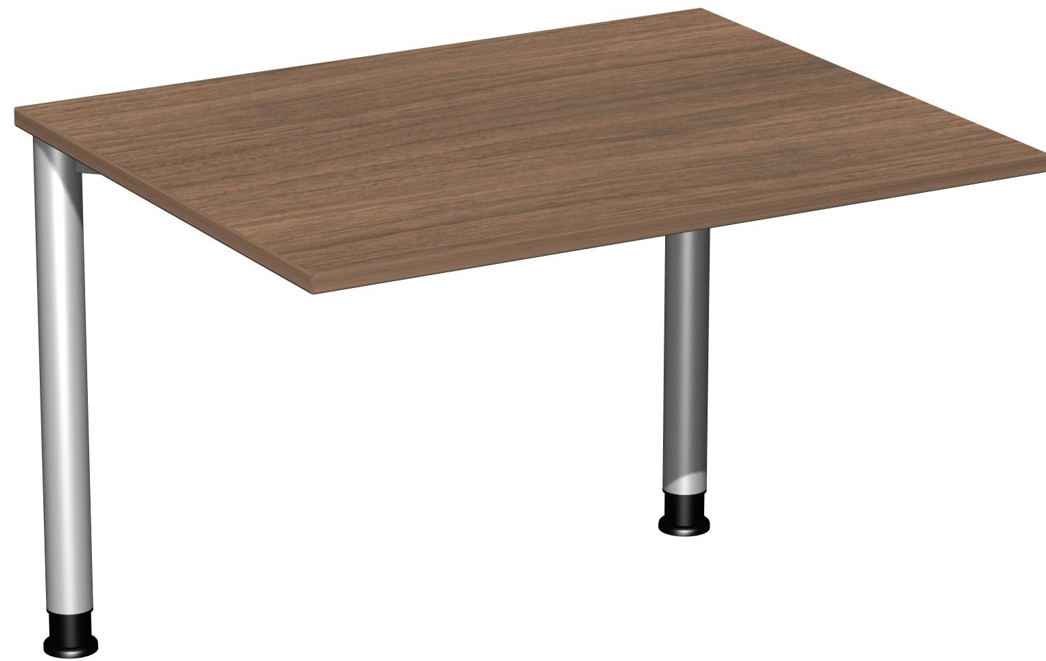 Schreibtisch - 4-Fuß Flex - Bürotisch - Höhe 680-800 mm - 1.000 x 800 mm (BxT) - Gestell anthrazit - Ahorn