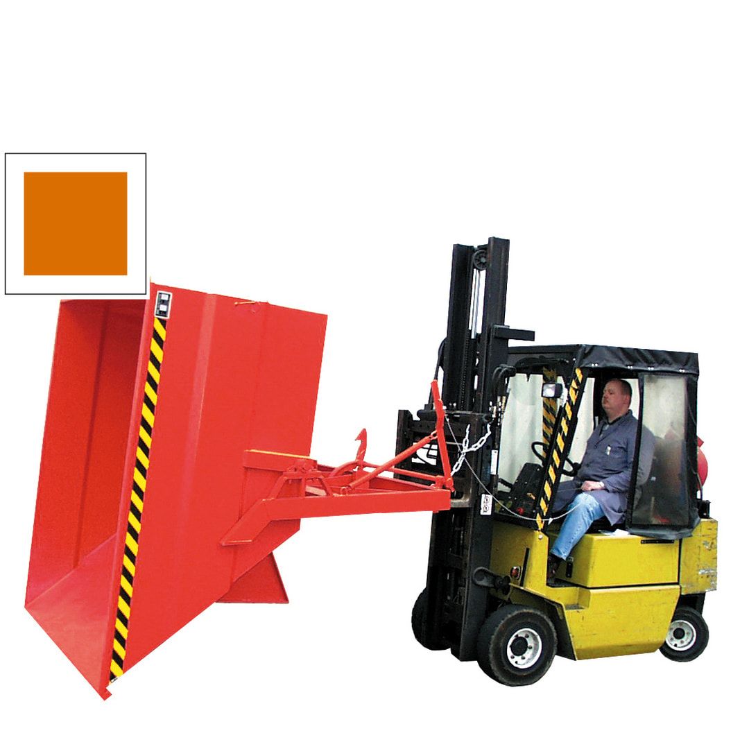 BAUER Kippbehälter - 2.000 l - 2.500 kg - Muldenkippbehälter - Selbstkipper - feuerrot