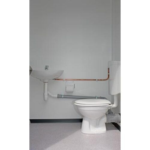 Toilettenbox - Sanitärcontainer - Toilettencontainer - 2.425 x 1.400 x 1.250 mm (HxBxT) - doppelwandige Einflügeltür