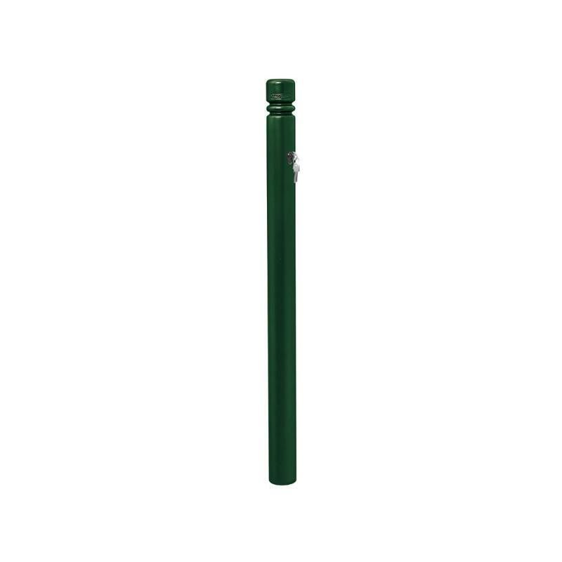 Herausnehmbarer Pfosten mit Ringkopf und Zylinderschloss - 76 x 955 mm (DxH) - Farbe enzianblau