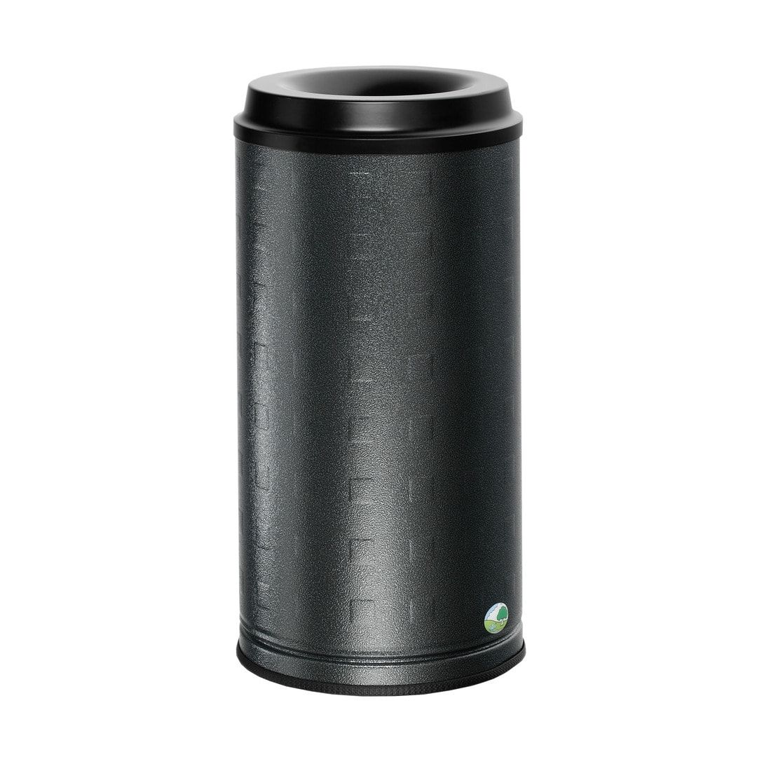 Papierkorb - Standgerät - Volumen 20 l - 500 x 250 x 250 mm (HxBxT) - Aluminium, Antik silber