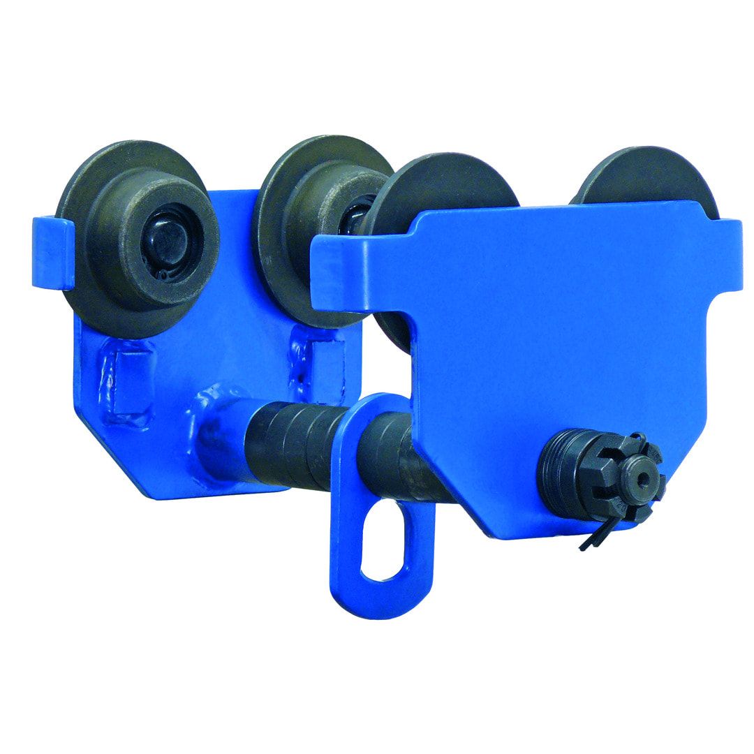 Handlaufkatze - Tragkraft 1.000 kg - Stahlguss - blau - Laufkatze