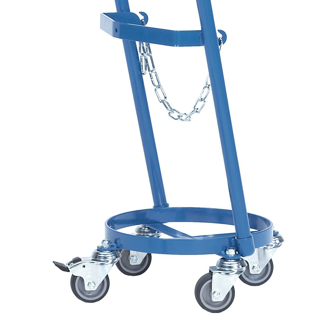 Fetra - Stahlflaschen-Roller - für 1 Propangasflasche a 11 kg - m. Halterung für Schrumpfpistole
