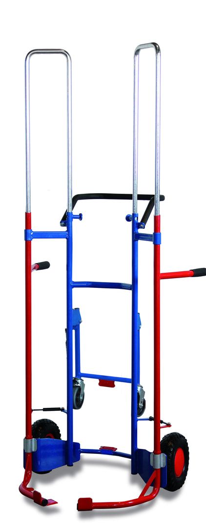 Teleskop-Reifenkarre - höhenverstellbar 1.275 - 1.905 mm - Luftbereifung - Traglast 200 kg