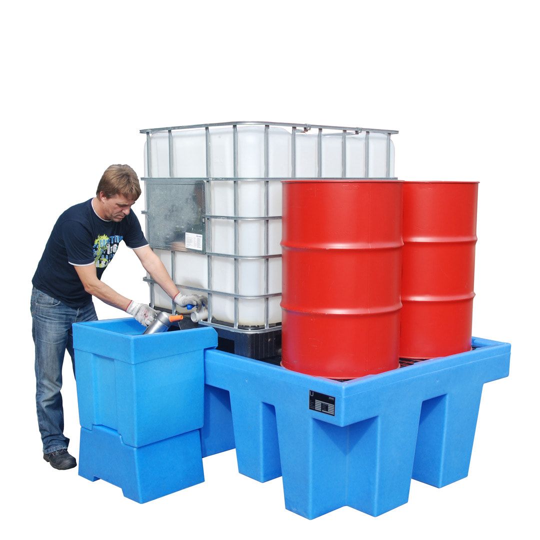 Auffangwanne aus PE - 1.000 l Volumen - 1 Stk. IBC