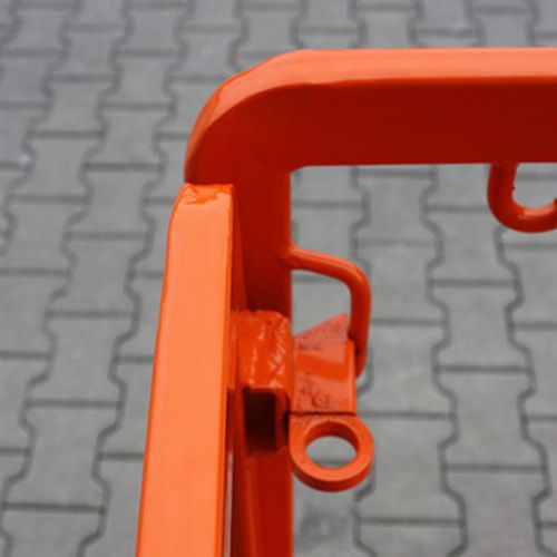Arbeitsbühne, Arbeitsplattform Eichinger, Drahtgitter, 2 Personen, für Frontstapler, rutschsicher, 2.000 x 1.090 x 1.200 mm (HxBxT), anthrazitgrau