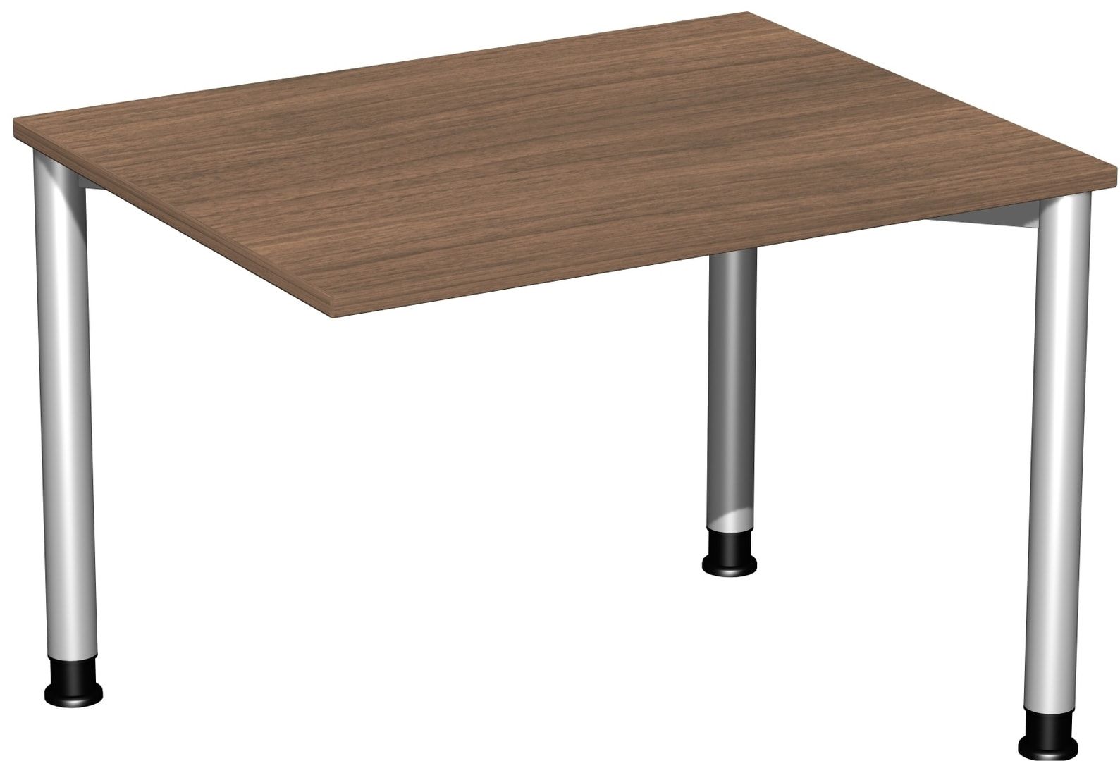Schreibtisch - 4-Fuß Flex - Bürotisch - Höhe 680-800 mm - 1.000 x 800 mm (BxT) - Gestell anthrazit - Ahorn