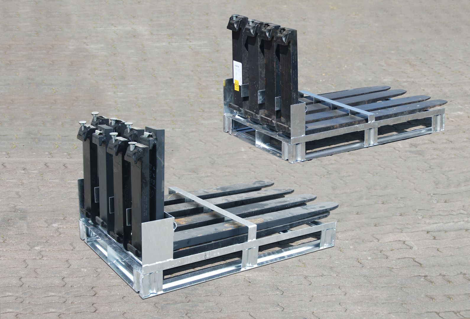 Gabelzinkenpalette - für 4 Gabelzinken - 350 x 800 x 1.200 mm (HxBxT) - feuerverzinkt