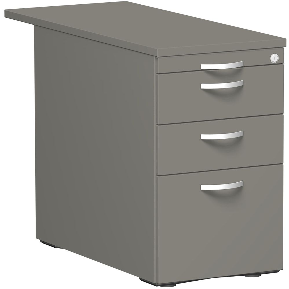 Standcontainer, Hängeregistratur, 2 Schubladen, Ordnungsfach, 720 x 438 x 800 (1.000) mm (HxBxT), Front Ahorn, Oberboden Ahorn, Korpus Ahorn