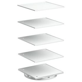 Drehständer, Drehgestell, für 16 Schubladenmagazine, 1.680 mm Höhe, lichtgrau, Größe wählbar