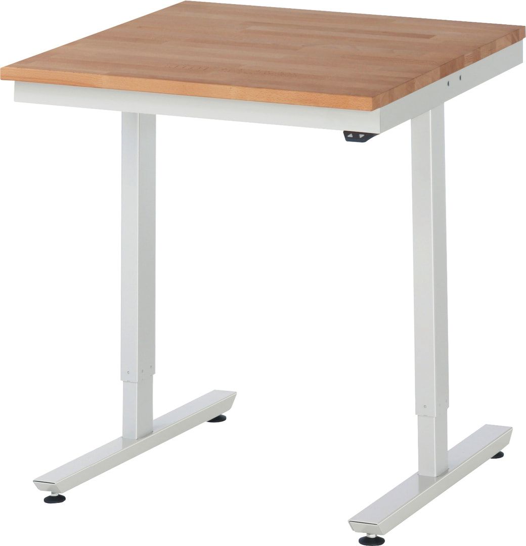 Arbeitstisch - elektrisch höhenverstellbar 720 - 1.120 mm - 750 x 700 mm (BxT) - Traglast 150 kg - Buche