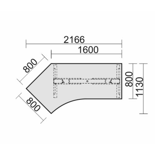 Winkelschreibtisch, Winkel links, Elektro Pro+, elektronisch höhenverstellbar, 625-1.285 x 2.166 x 1.130 mm (HxBxT), Gestell silber, Dekor Ahorn