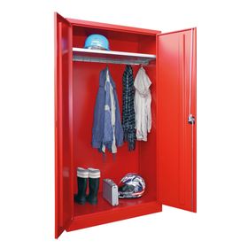 Garderobenschrank - 1.950x1.000x500 mm (HxBxT) - Hutboden, pulverbeschichtet - Farbe wählbar