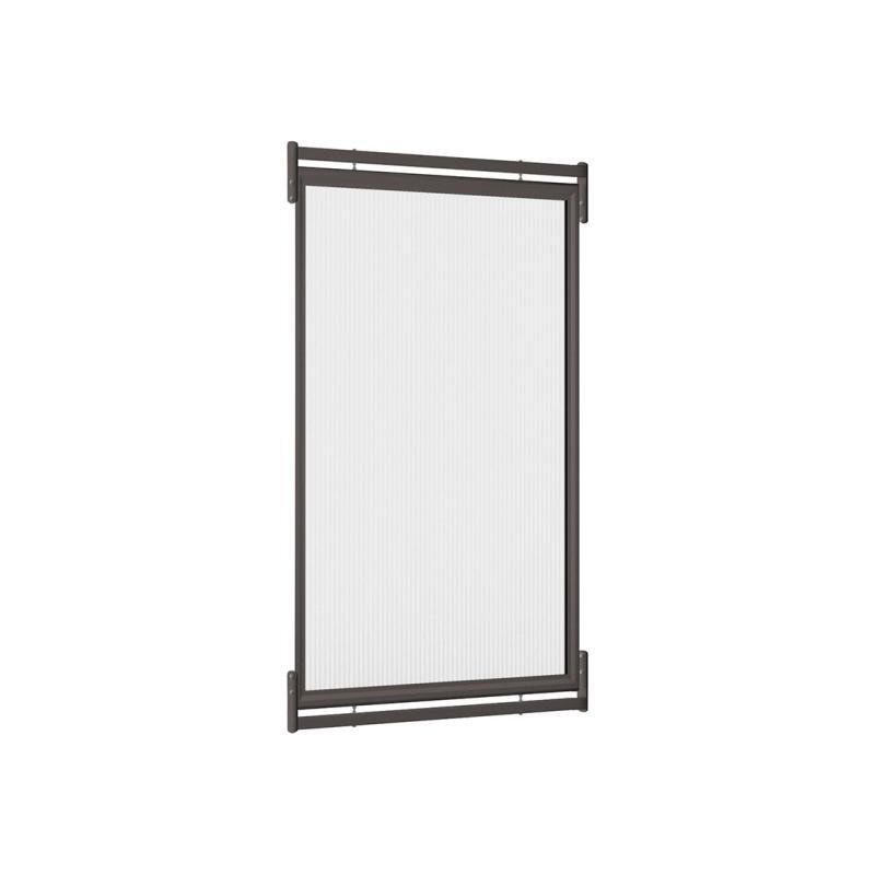 Rückwandverkleidung für Anbaueinheit, Polycarbonat, 10 mm, 13 kg, Aluminiumrahmen, Farbe enzianblau (RAL 5010)