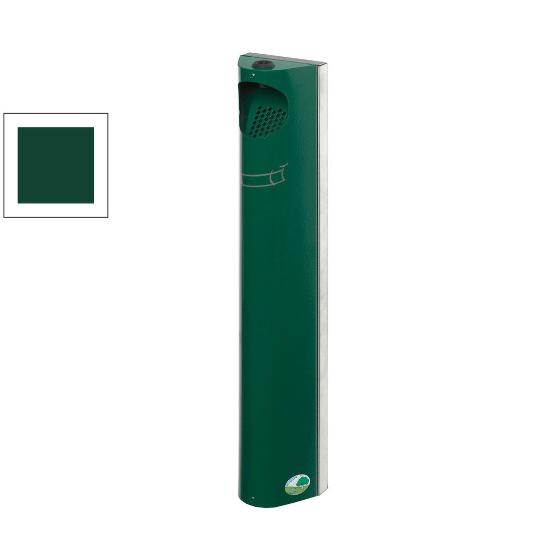 Wandascher - verschließbar - Volumen 4 l - 550 x 110 x 85 mm (HxBxT) - Edelstahl