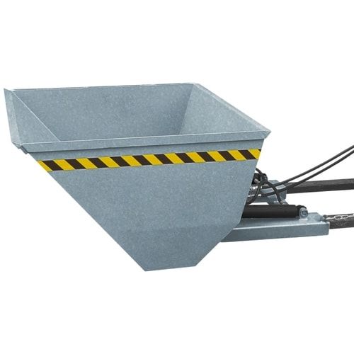 Eichinger Stapler-Schaufel, hydraulisch, Volumen 1.000 l, Traglast 2.000 kg, Maße 820 x 1.830 x 1.865 mm, Farbe anthrazitgrau (RAL 7016)