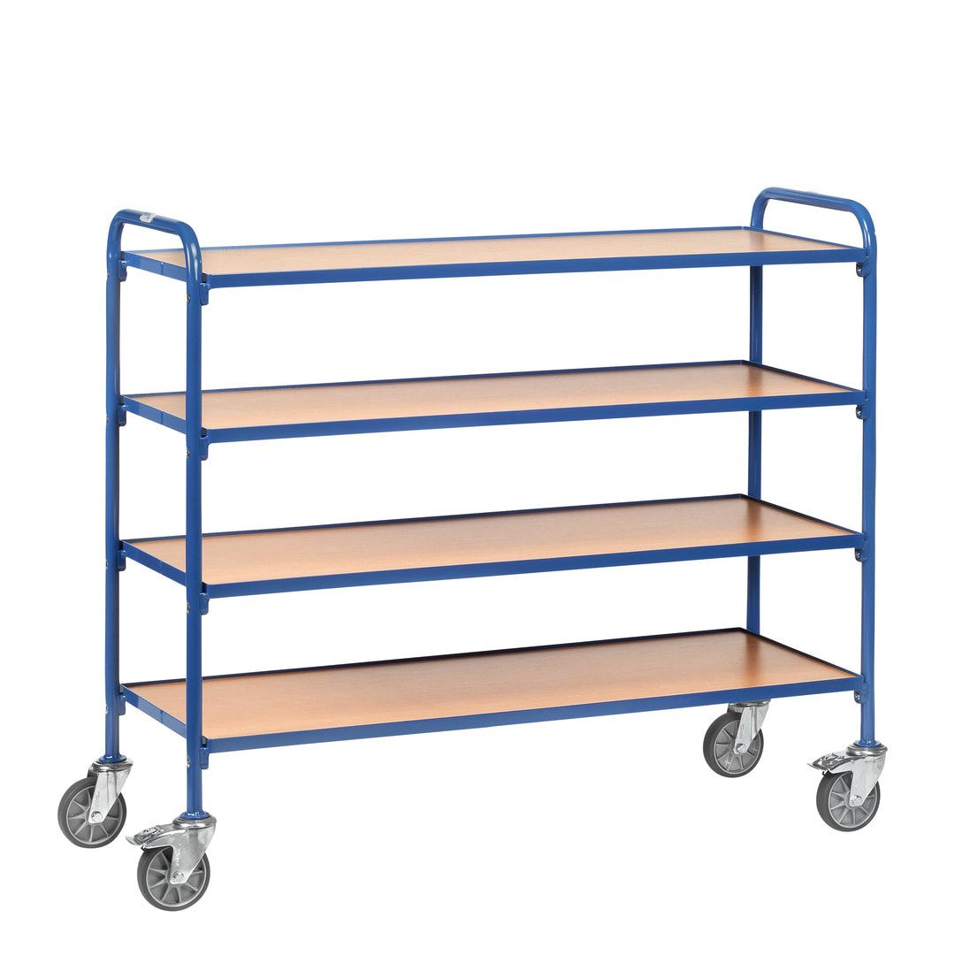 Fetra - Etagenwagen für 16 Sichtlagerkästen - 1.130 x 513 x 1.360 mm (HxBxT)