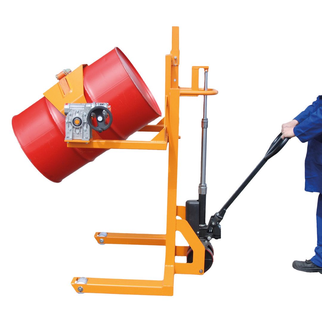 Fassheberoller mit Kippvorrichtung - Traglast 300 kg - hydraulisch - feuerverzinkt
