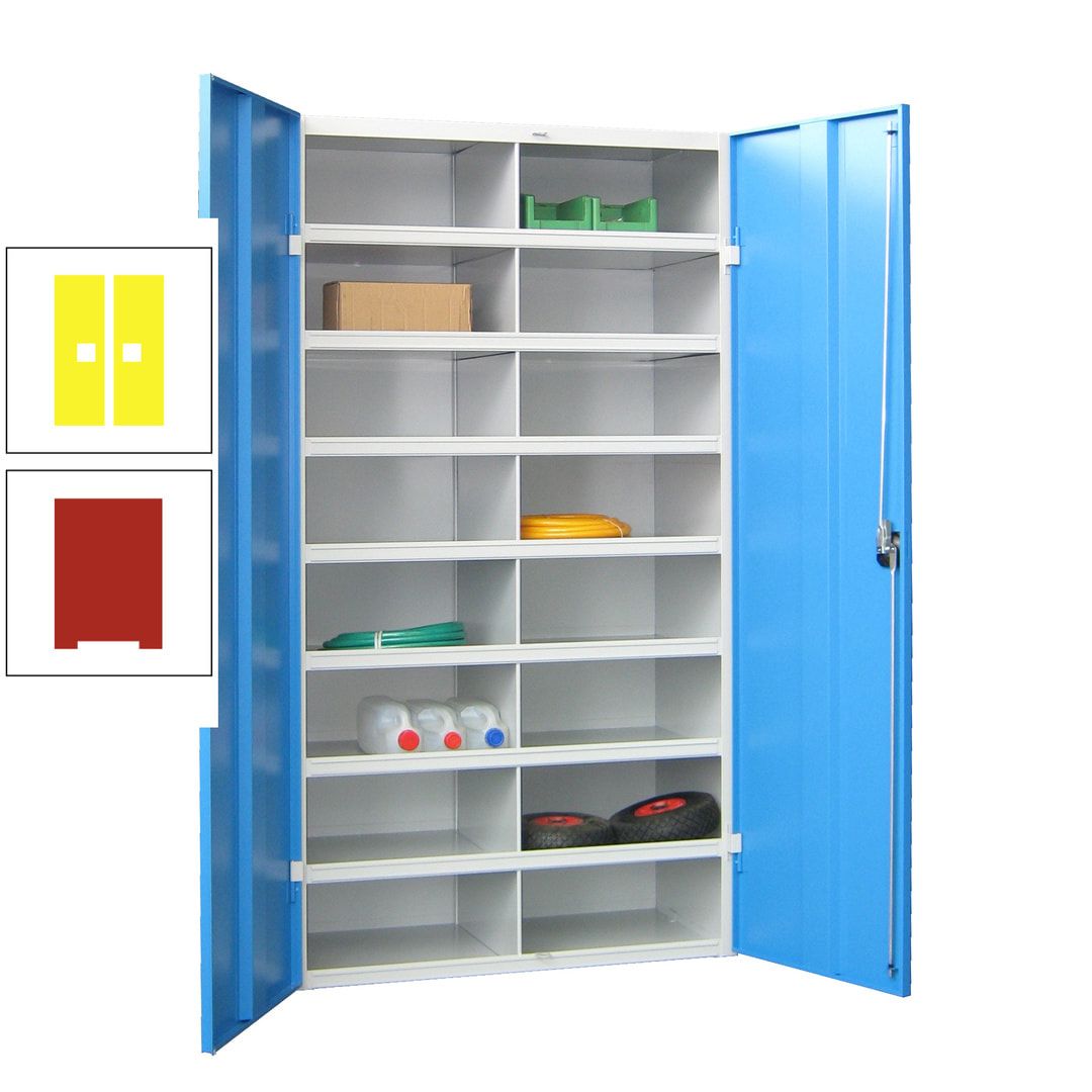 Aktenschrank - Fächerschrank - Sortierstation - 16 Fächer - Büroschrank - Dokumentenablage - 1.800 x 1.000 x 530 mm (HxBxT) - anthrazitgrau
