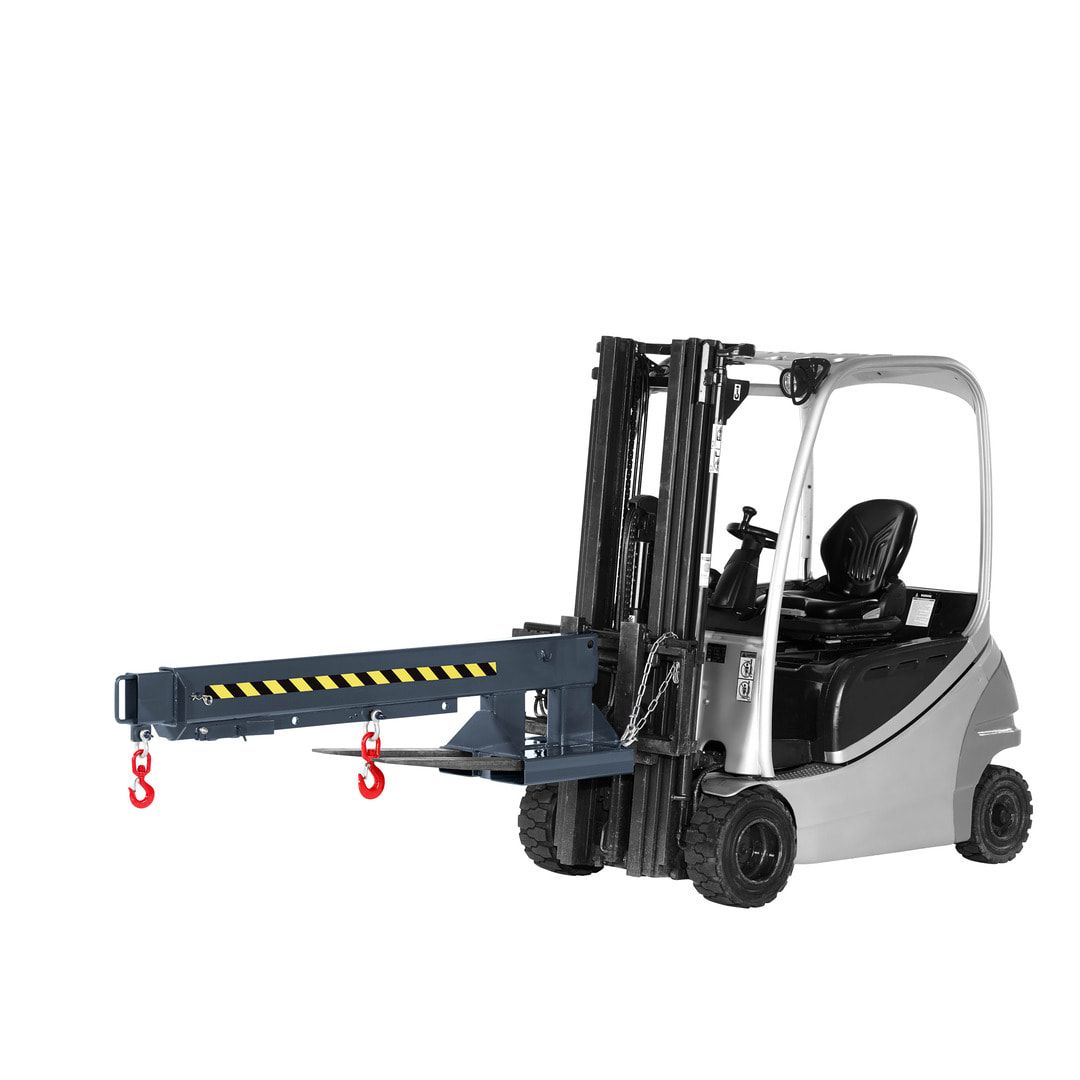 Kranarm für Gabelstapler - max. Traglast 5.000 kg - Länge 2.220 - 3.720 mm - anthrazitgrau