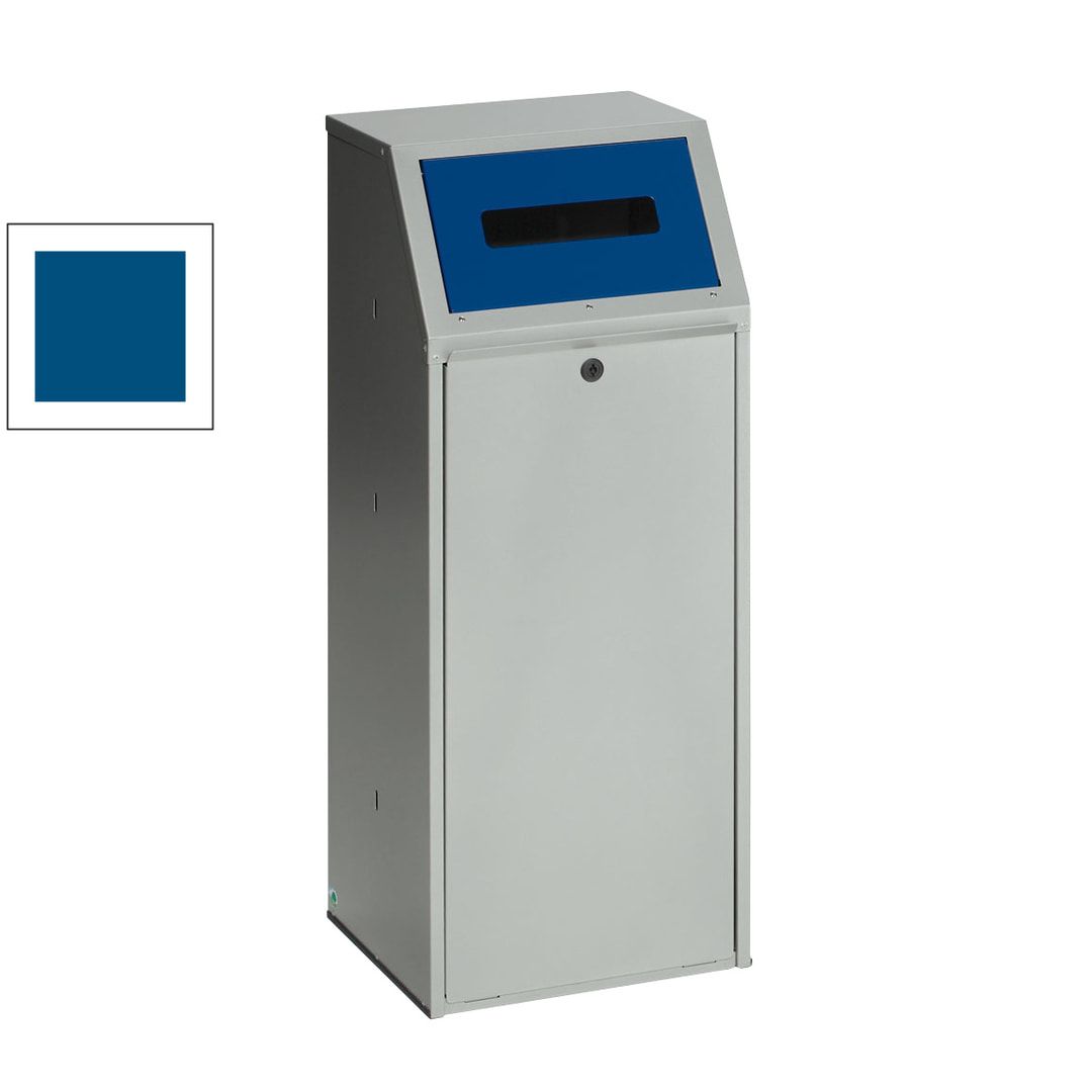 Wertstoffsammelgerät - 70 l - 1.000 x 400 x 400 mm (H x B x T) - Korpus kieselgrau - Einwurfklappe anthrazit - Abfallbehälter