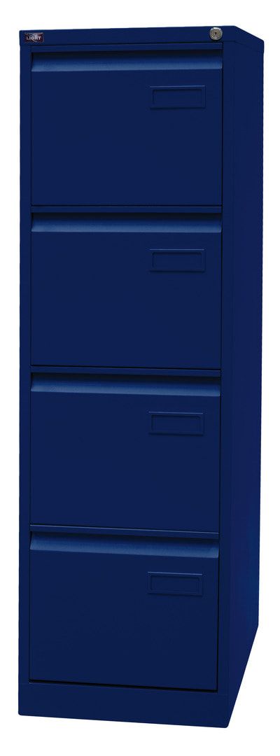 Bisley Light Hängeregistraturschrank - 2 Schubladen - einbahnig - Farbe blau