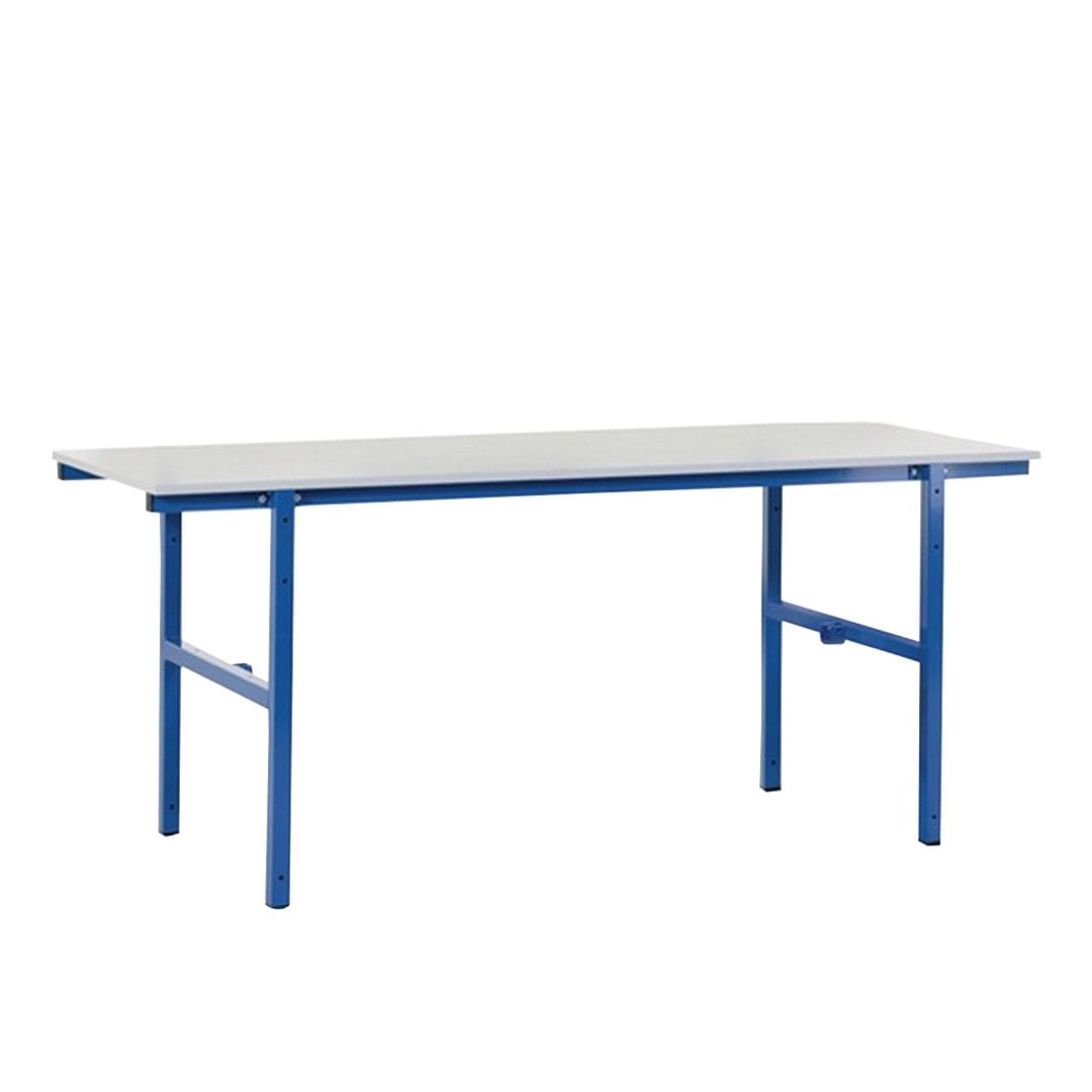 Packtisch - Traglast 100 kg - 850 x 1.600 x 800 mm (HxBxT) - enzianblau