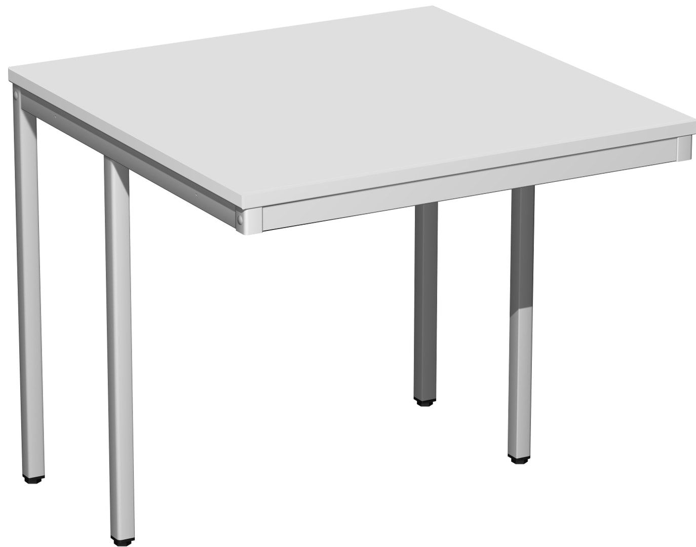 Schreibtisch - 4-Fuß Eco - Bürotisch - 720 x 1.000 x 800 mm (HxBxT) - Gestell lichtgrau - Ahorn