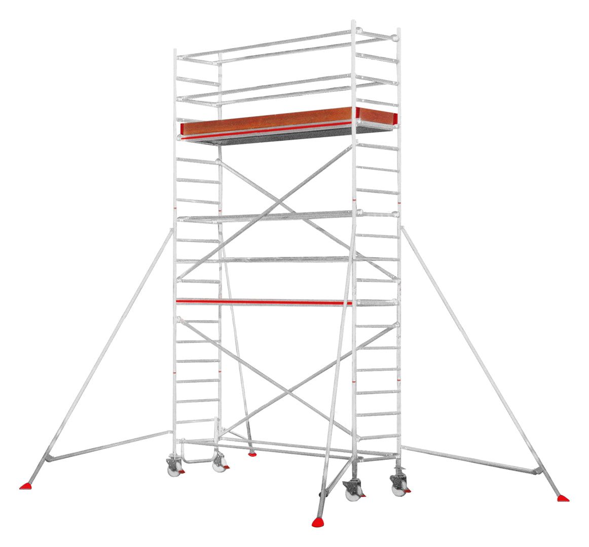 Fahrgerüst mit Auslegern - fahrbar - wählbar x 2.450 x 800 mm (HxBxT) - Hymer