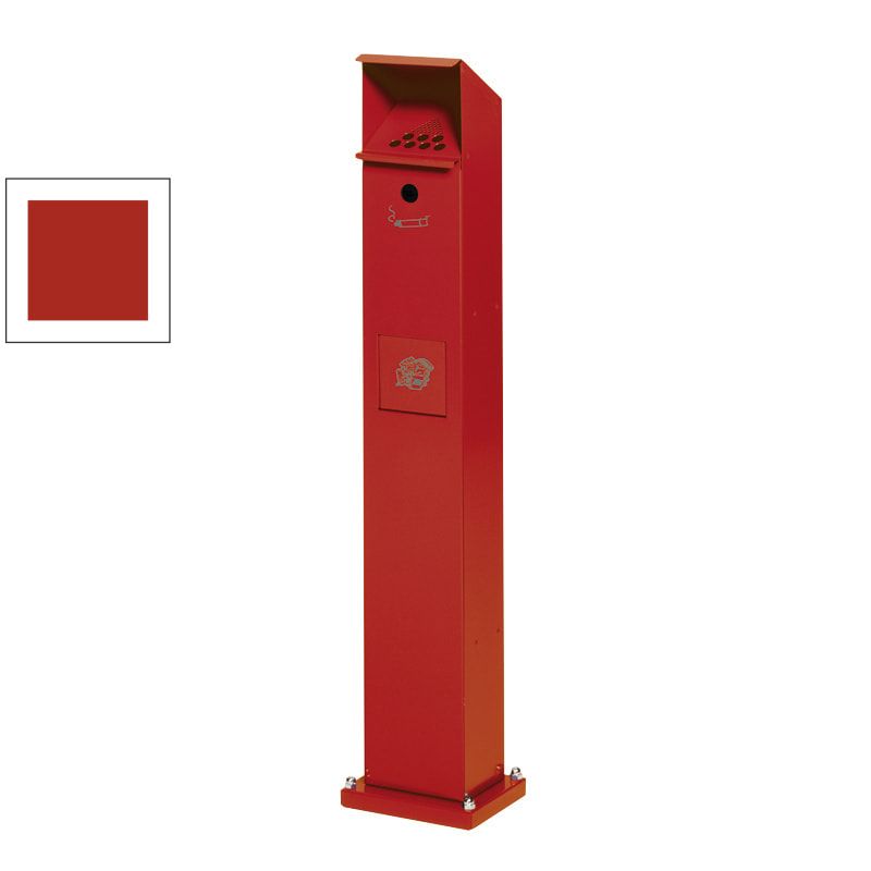 Standascher - Abfallsammler - Volumen 5 l - 1.150 x 180 x 150 mm (HxBxT) - Aluminium, geprägt