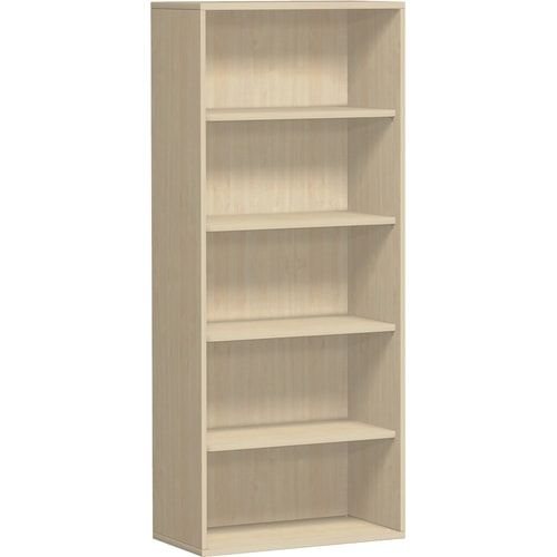 Büroregal, 5 Ordnerhöhen, modular, Metallsockel/Standfüße, Dreischicht-Feinspan, Einlegeboden, 1.920 x 1.000 x 425 mm (HxBxT), Dekor Ahorn
