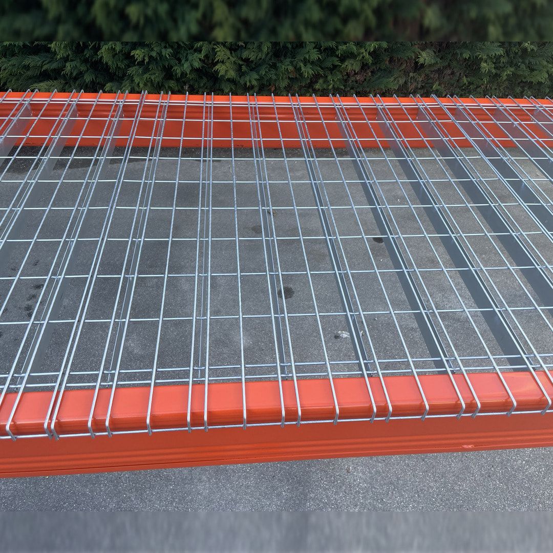 10 x Drahtgitterboden für Palettenregale, Fachbreite 3.600 mm, Tiefe 1.100 mm, vorverzinkt, 1.000 kg je Quadratmeter, Regalgitterelement Gittereinlage