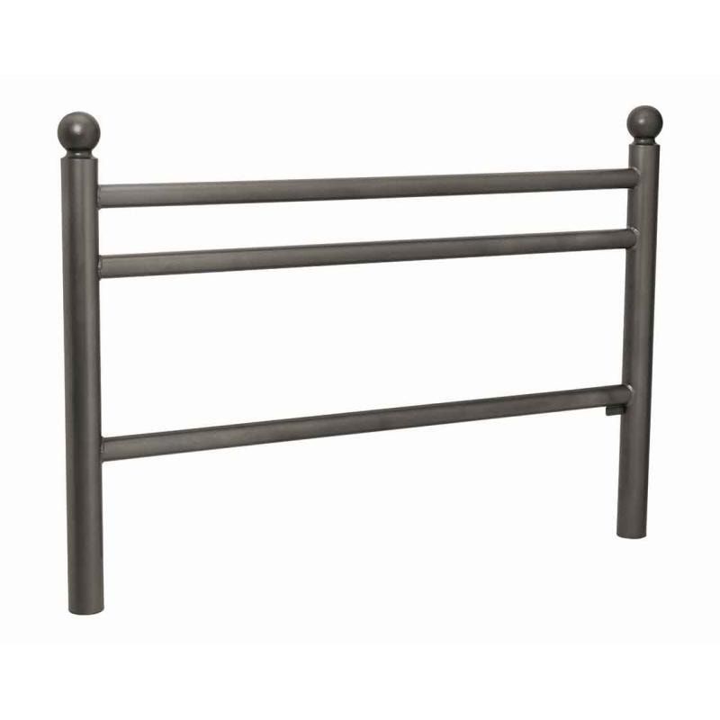 Geländer 3 Stahlrohre - 1.000 x 1.572 mm - Pfosten mit Edelstahlkopf - Farbe enzianblau - Außengeländer Systemgeländer