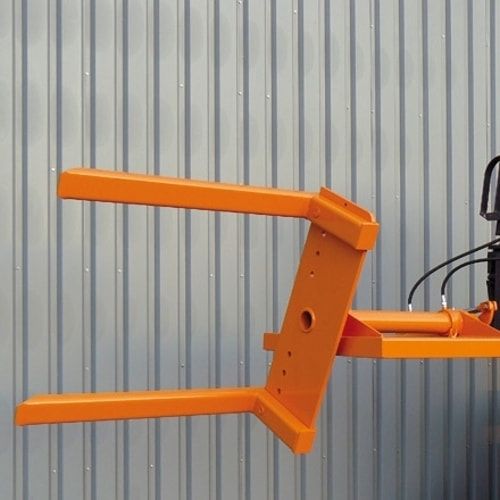 Behälterkipper für Gabelstapler, hydraulisch, verstellbare Zinkenbreite bis 1.125 mm, Kettensicherung, Traglast 1500 kg, Farbe anthrazitgrau