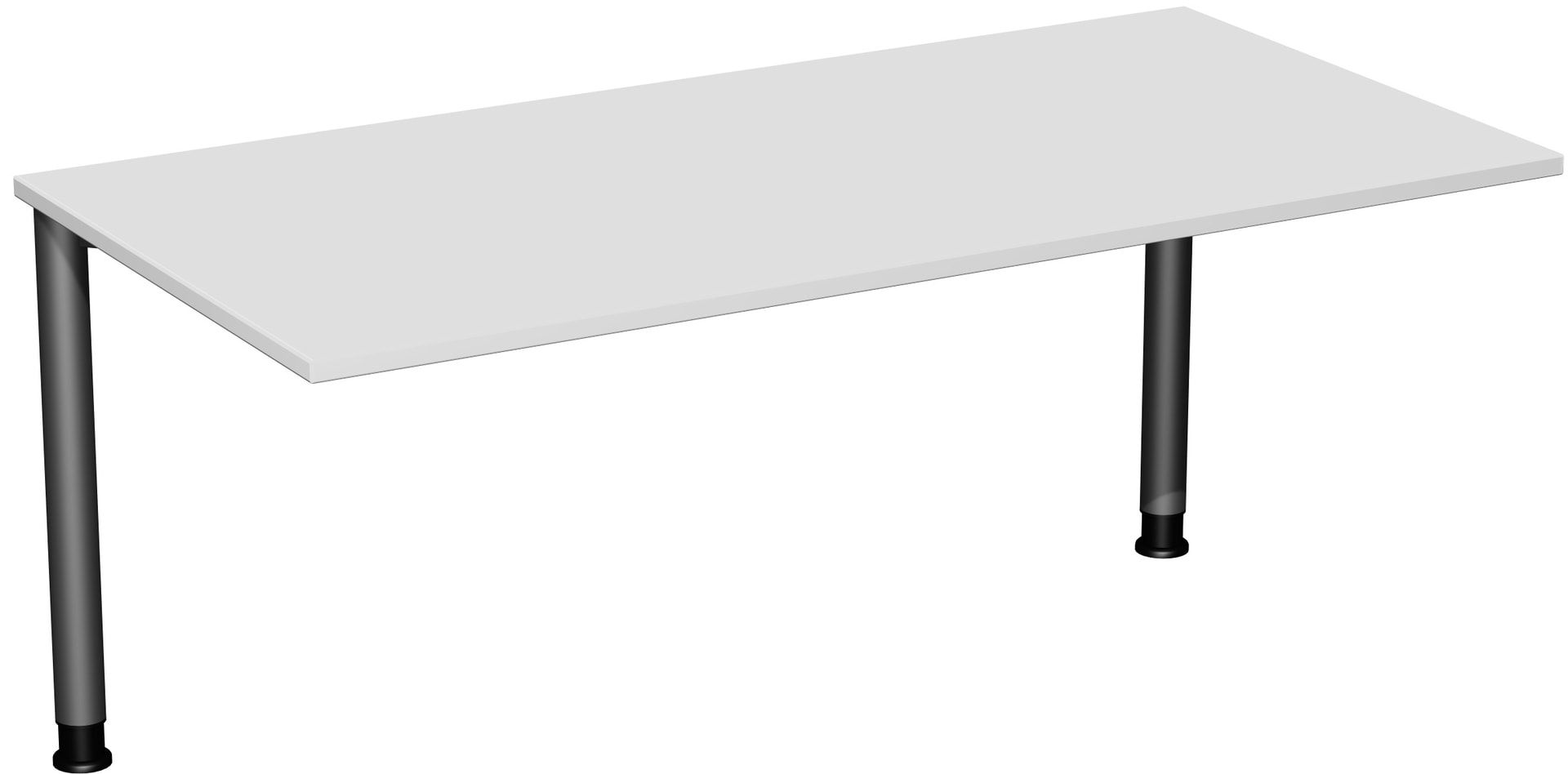 Schreibtisch - 4-Fuß Flex - Bürotisch - Höhe 680-800 mm - 1.200 x 600 mm (BxT) - Gestell anthrazit - Ahorn