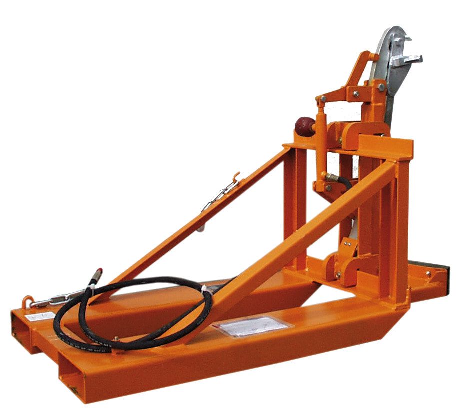 BAUER Fasslifter - 1 x 200/220-l-Fass - breite Auflage - feuerrot