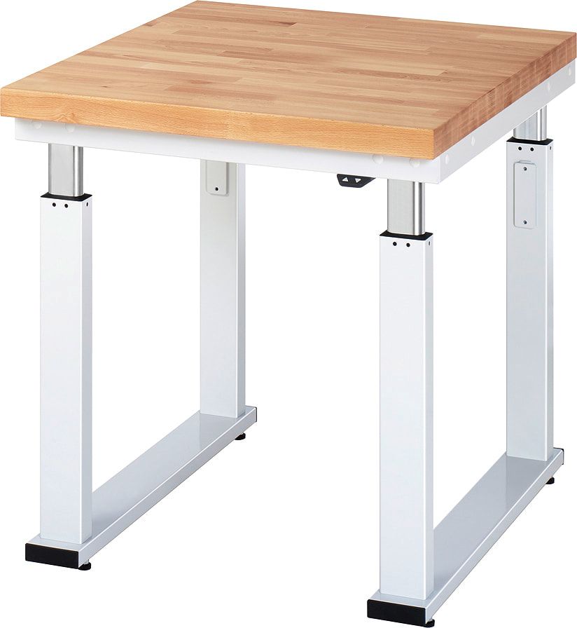 Arbeitstisch - elektrisch höhenverstellbar 740 - 1.140 mm - 750 x 700 mm (BxT) - Traglast 600 kg - Buche