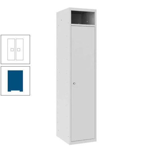 Wäschesammelschrank, Wäscheschrank, Einwurfschlitz, Zylinderschloss, 1.800 x 400 x 500 mm (HxBxT), Korpus anthrazitgrau, Front anthrazitgrau