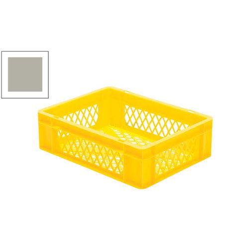 Eurobox - Eurokasten - Volumen 10 l - Boden und Wände durchbrochen - 120 x 300 x 400 mm (HxBxT) - VE 4 Stk. - blau