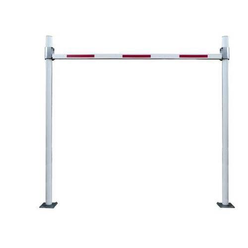 Starre Höhenbegrenzung für Parkplätze und Einfahrten, zum Aufdübeln, mit Reflexstreifen, maximale Durchfahrtshöhe 3.800 mm, Sperrbreite 10.000 mm