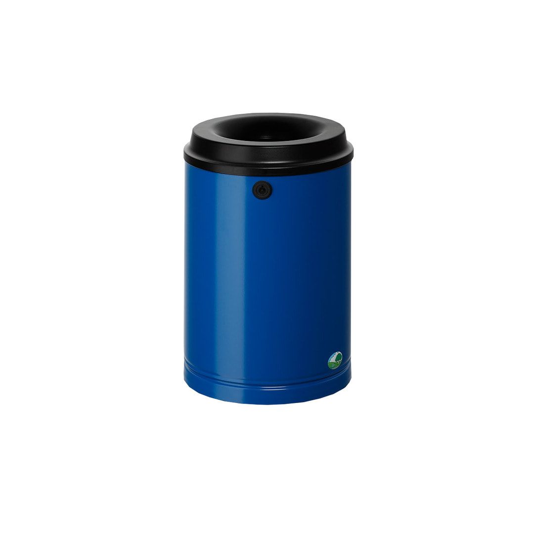 Papierkorb - Mülleimer - rund - Volumen 15 l - 390 x 250 x 250 mm (HxBxT) - Antik silber