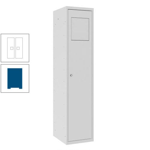 Wäschesammelschrank, Wäscheschrank, Einwurfklappe, Beutelhalter, 1.800 x 400 x 500 mm (HxBxT), Korpus anthrazitgrau, Front anthrazitgrau