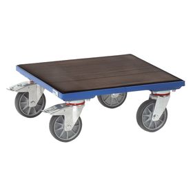 Fetra - Kistenroller m. Riefengummi - 400 kg Traglast - Höhe 201 mm - Plattformmaß wählbar