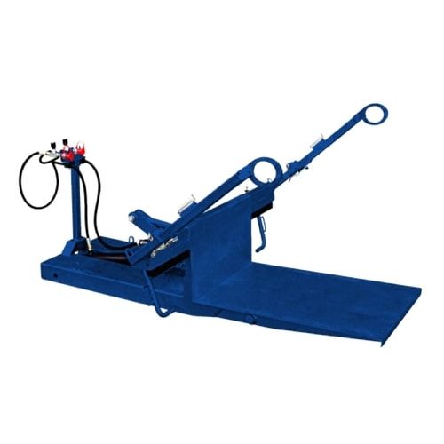 Mülltonnenkipper für Müllgroßbehälter, Gabelstapler geeignet, hydraulisch, Deckelsicherung, Kettensicherung, Traglast 600 kg, Farbe anthrazitgrau